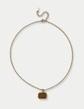 AUTOGRAPH pendant necklace with stainless steel and natural stone - British product
