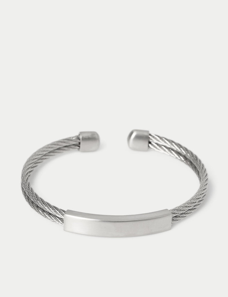 Autograph stainless steel mesh cuff bracelet - British product