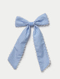 Back To School Scallop Bow Hair Accessory