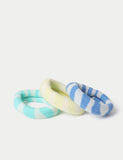 Stripe jumbo ponios hair accessories 3 pack (British brand)