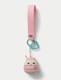 Squishmallows Amelie Strawberry Milkshake keyring, imported from the UK