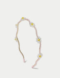 Occasion beaded flower aliceband, imported from the UK