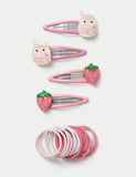 Squishmallows Strawberry Milkshake hair accessory, imported from the UK