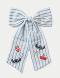 Lilo & Stitch embroidered stripe bow hair accessory, UK version