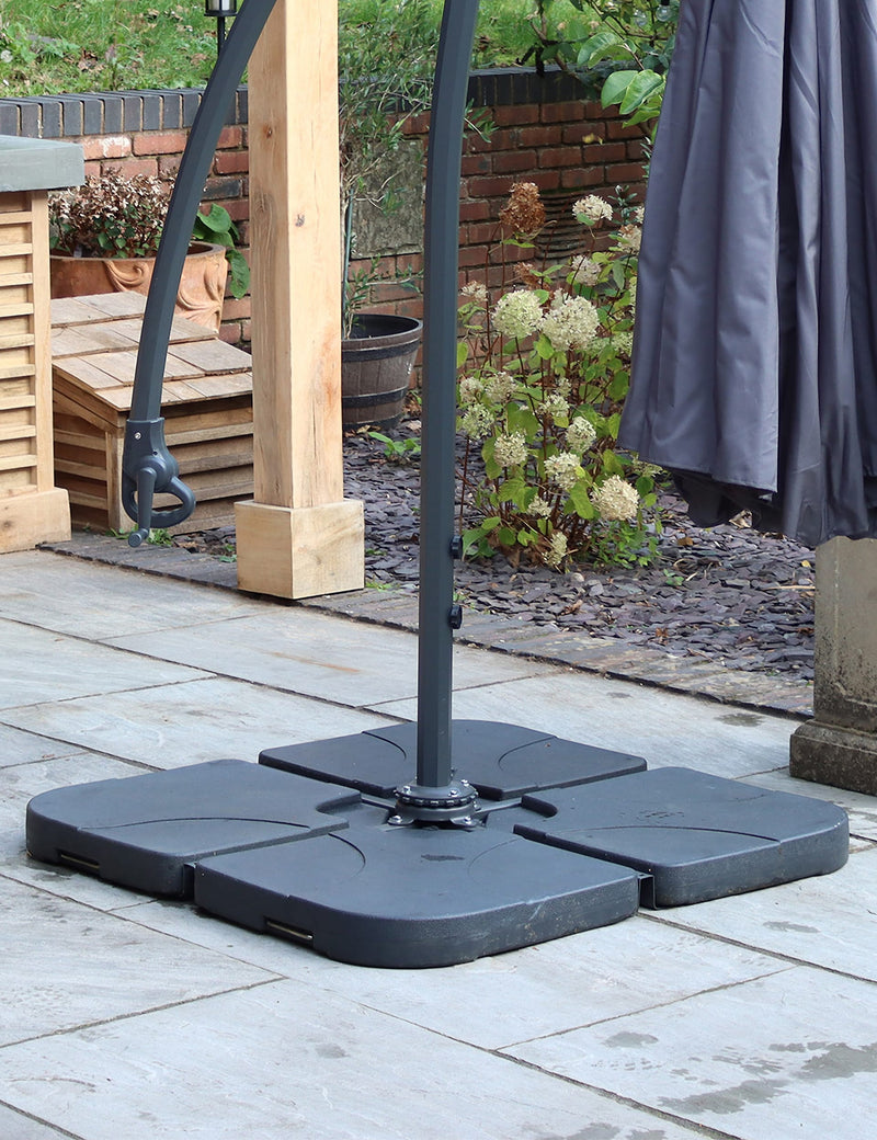 Water fillable cantilever parasol base 20kg - British product