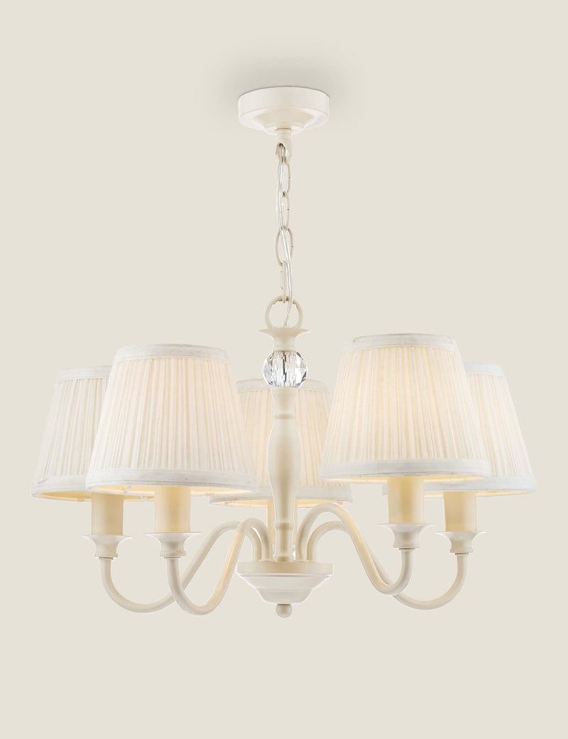 Laura Ashley Ellis five arm pendant light 48cm, UK version