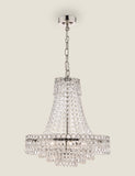 Laura Ashley Enid chandelier with crystal droplets (British brand)