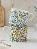 Morris & Co Daffodil Mugs set of 2 porcelain (British brand)