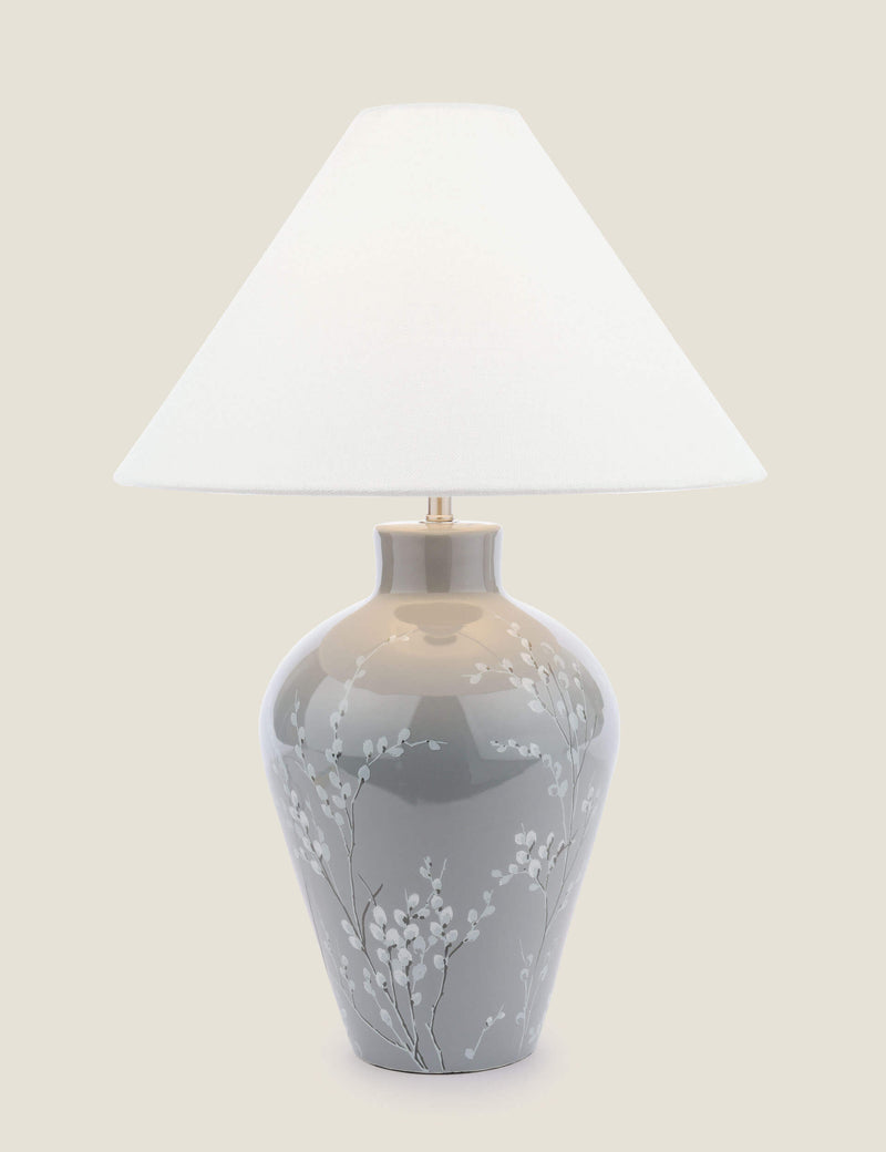 Laura Ashley pussywillow ceramic table lamp - British product
