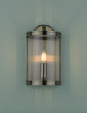Laura Ashley flush wall light antique brass lantern design, UK version