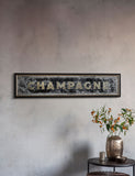 Champagne extra large rectangular wall mirror - British product