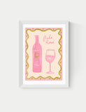 Emmy Lupin Studio Pale Rose framed art, imported from the UK