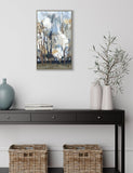 Gallery Direct framed canvas of birch trees (British brand)