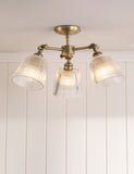 Laura Ashley Callaghan ceiling light antique brass, UK version