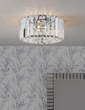 Laura Ashley Fernhurst crystal flush ceiling light imported from the UK