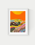 East End Prints Sunny Hills framed art print (British brand)