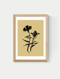 East End Prints Mono Botanical 3 framed art print (British brand)