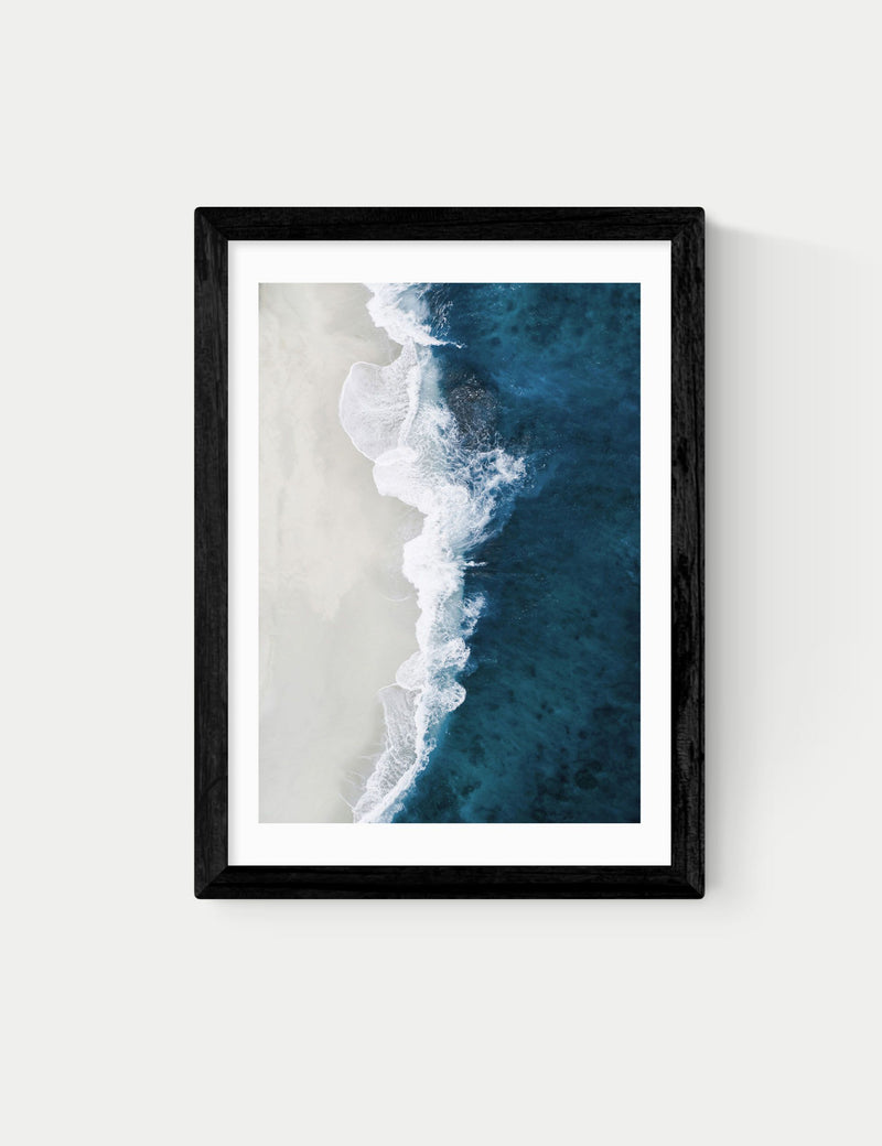 East End Prints Ocean Aerial Framed Art Print