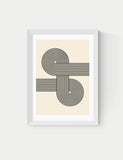 East End Prints Retro Waves Abstract Framed Art