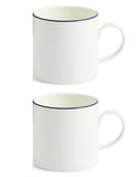 Wedgwood Gio Blue fine bone china mugs 293ml (British brand)