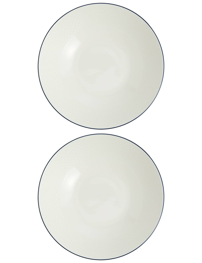 Wedgwood Gio pasta bowls fine bone china set of 2 (British brand)