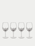 Luigi Bormioli Mixology Textured Wine & Spritz Glasses set of 4 57cl (British brand)