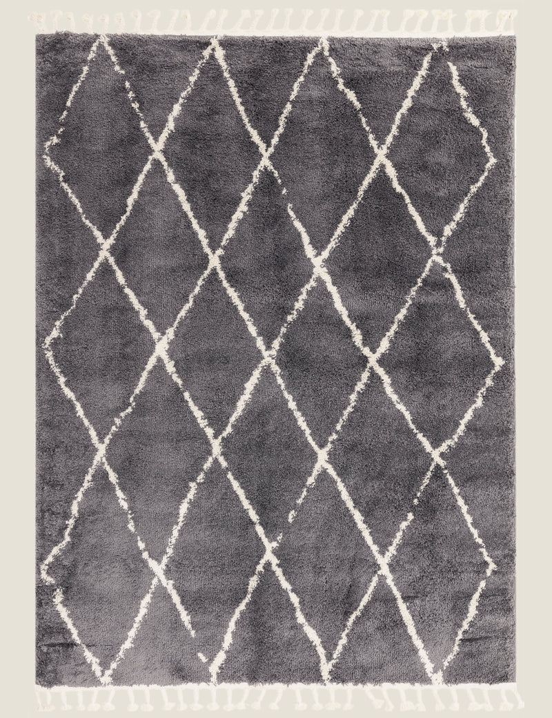Agadir Berber rug with diamond pattern 120x170 cm - British product