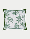 Burleigh hibiscus embroidered cushion 50cm, UK version