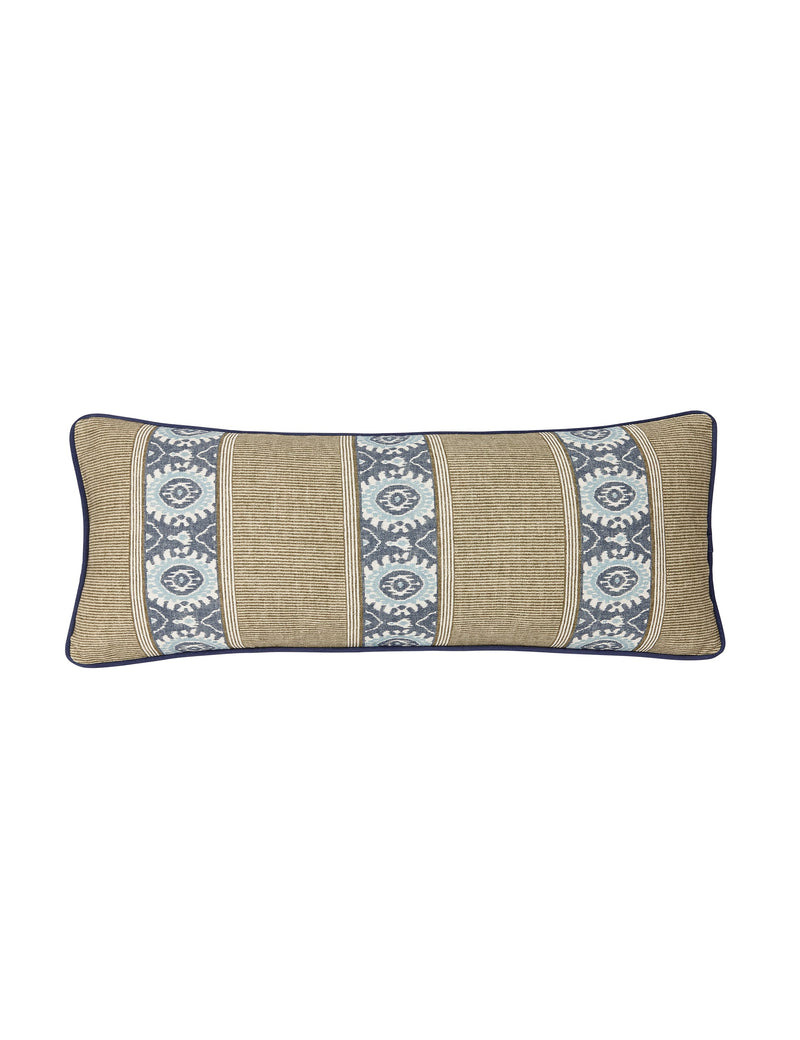 Bedeck of Belfast Rayanne woven cotton cushion 70cm - British product
