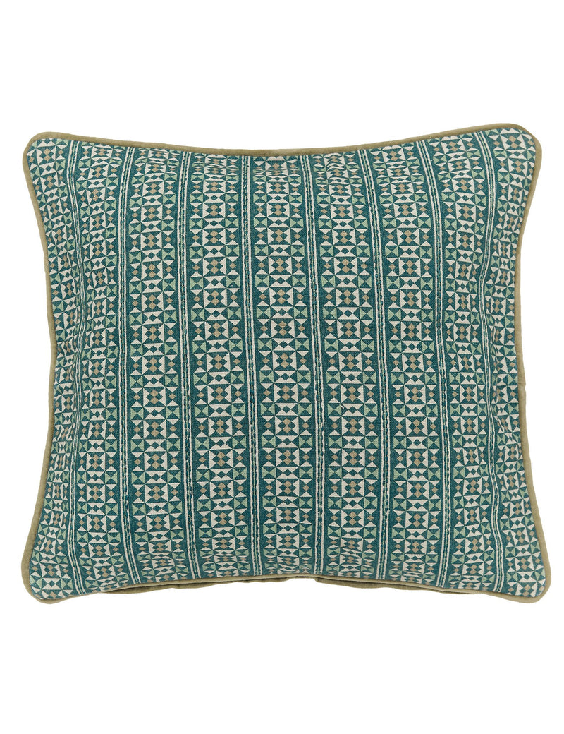 Bedeck of Belfast Azmi geometric cushion 50cm, imported from the UK