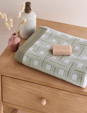 Bedeck of Belfast geometric towel available in multiple sizes, UK version