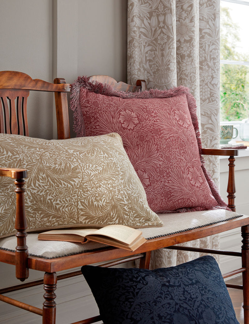 William Morris At Home marigold cotton cushion 50x50 cm, UK version