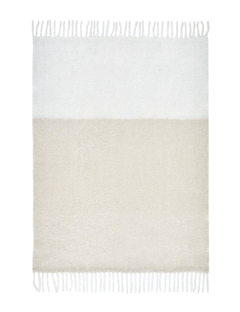 Laura Ashley Home Bronwen Throw with Wool Woven Throw Blanket 170 x 130 cm