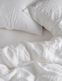 Bedfolk Pure Linen Washed Deep Fitted Sheet