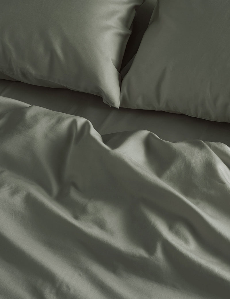 Bedfolk Pure Cotton Sateen Fitted Sheet