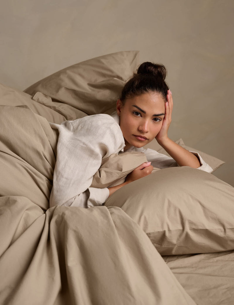 Bedfolk Washed Cotton 300 Thread Count Flat Sheet
