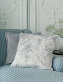 Laura Ashley Tuileries velvet piped cushion 50x50cm - British product