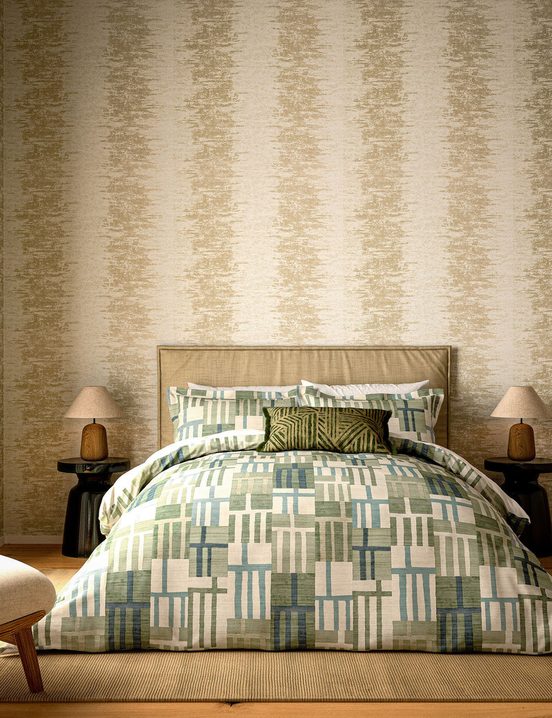Harlequin Monolith geometric bedding set, imported from the UK