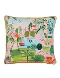 Land & Shore pure cotton patterned cushion - British product