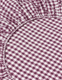 Piglet In Bed Linen Rich Gingham Fitted Sheet