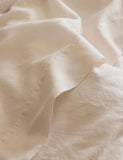 Piglet In Bed pure linen flat sheet in Berry (British brand)