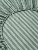 Piglet In Bed Linen Rich Pembroke Stripe Fitted Sheet