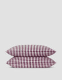 Piglet In Bed 2 Pack Pure Linen Gingham Pillowcases