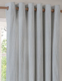 Yard Hebden Pure Cotton Striped Eyelet Curtains