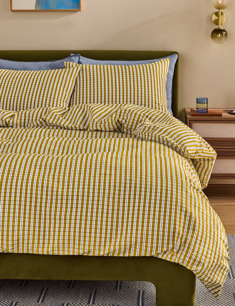 Felix pure cotton seersucker bedding set - British product