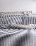 Yard Hebden Striped Cotton Reversible Bedding Set