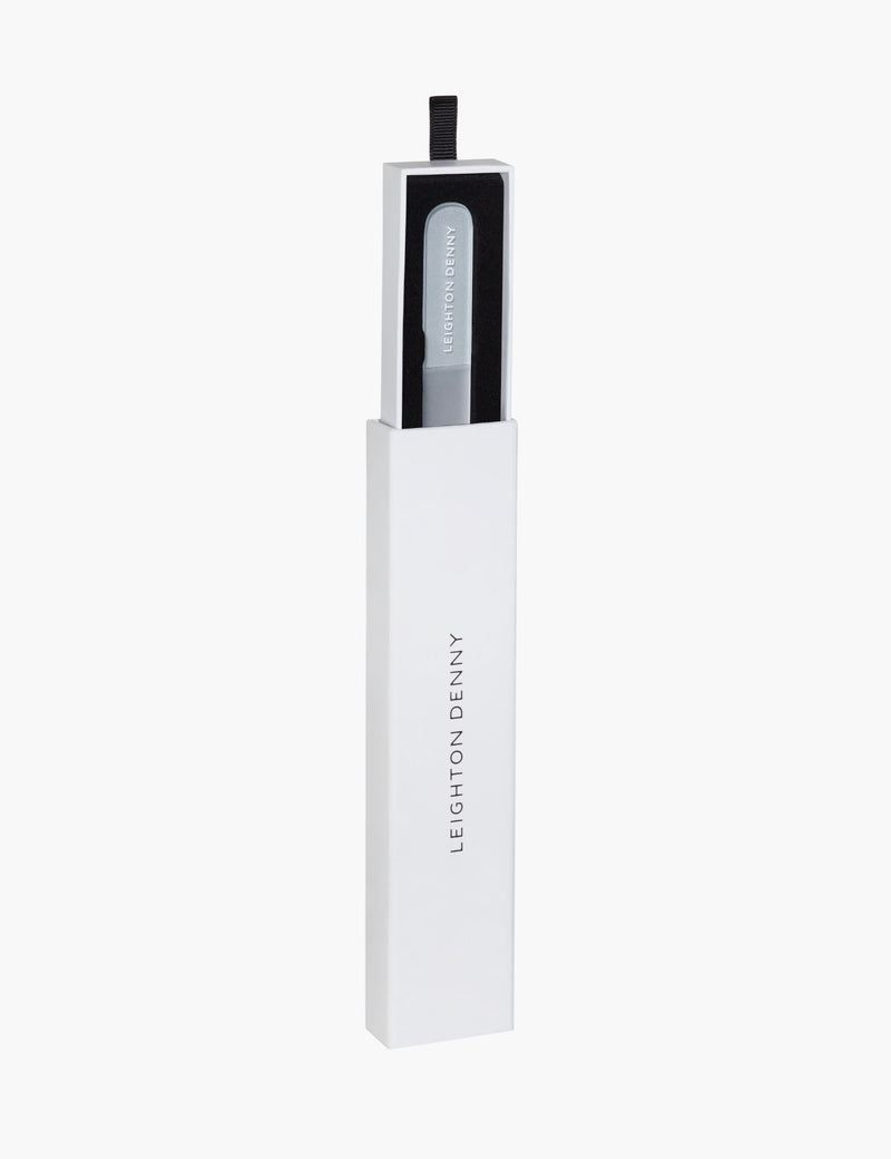Leighton Denny large crystal nail file with case, 195mm, UK version