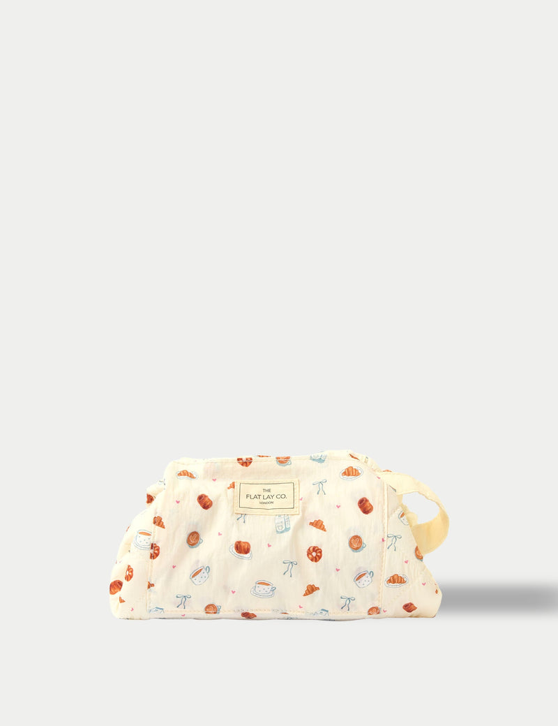 The Flat Lay Co Parachute Drawstring Patisserie makeup bag, UK version