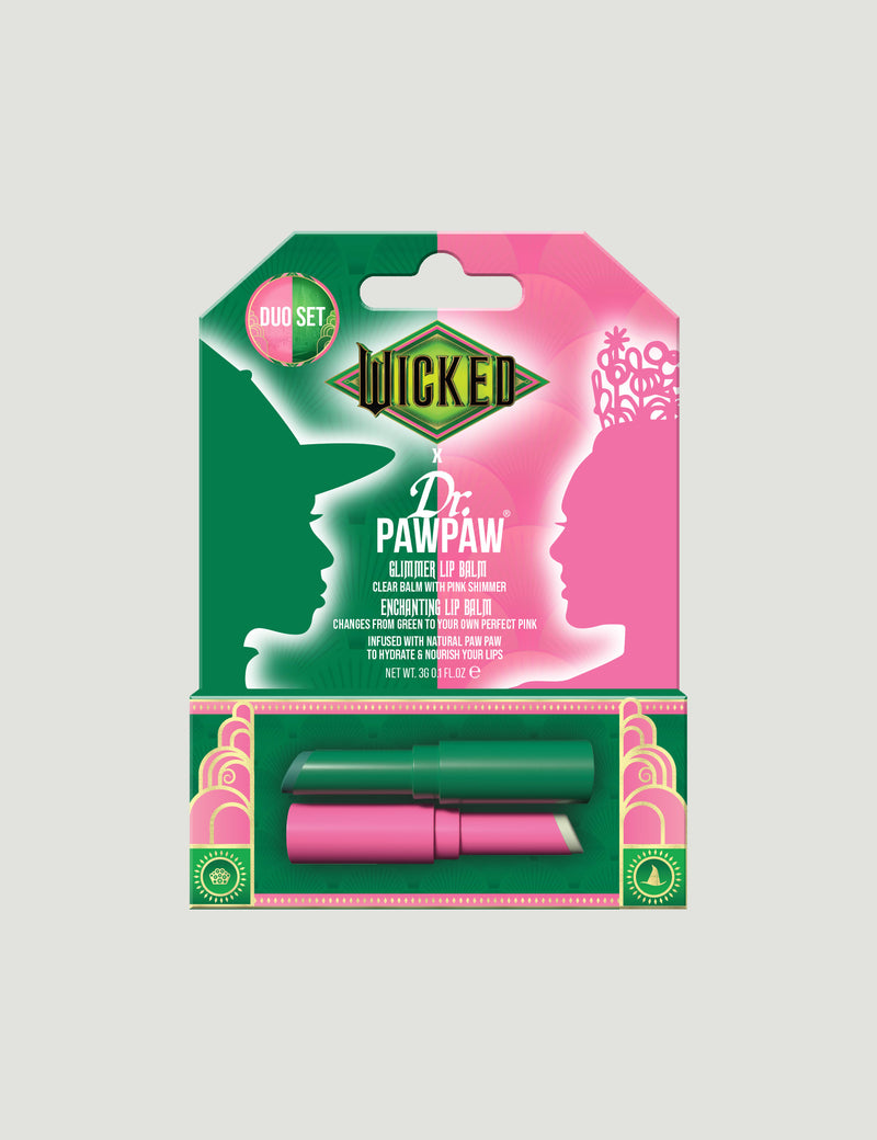 Dr. PAWPAW Enchanting & Glimmer lip balm duo 2x3g - British product