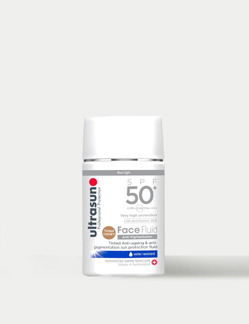 Ultrasun Face Fluid Anti Pigmentation Tinted SPF50+ 40ml, imported from the UK
